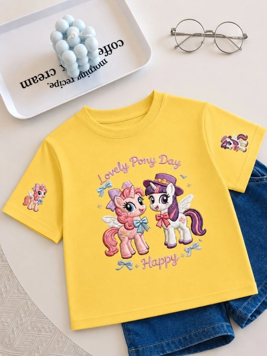 Детская футболка для девочки My Little Pony — стильная, 100% хлопок, футболка для детей