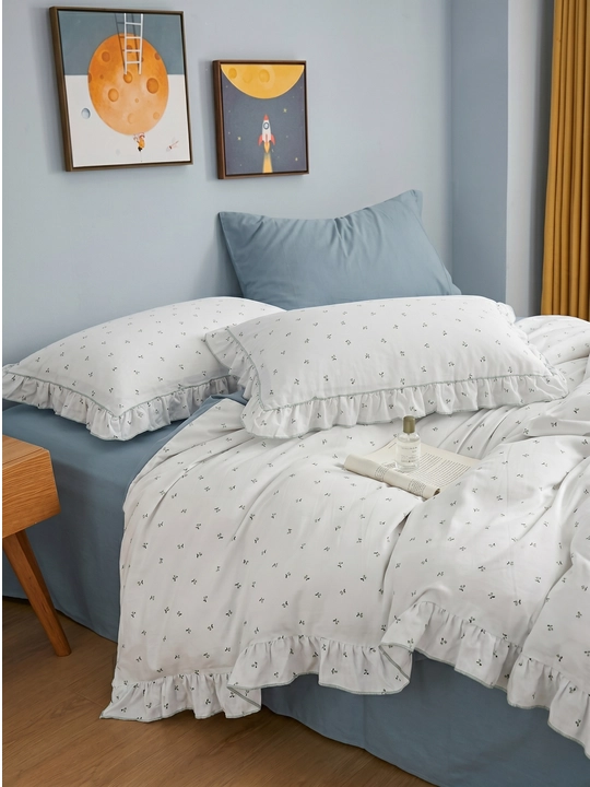 Ikki kishilik, Evro Soft Satin Postel / Choyshab to'plami, yumshoq seriya, katta razmer