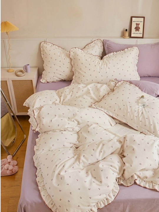 Ikki kishilik, Evro Soft Satin Postel / Choyshab to'plami, yumshoq seriya, katta razmer