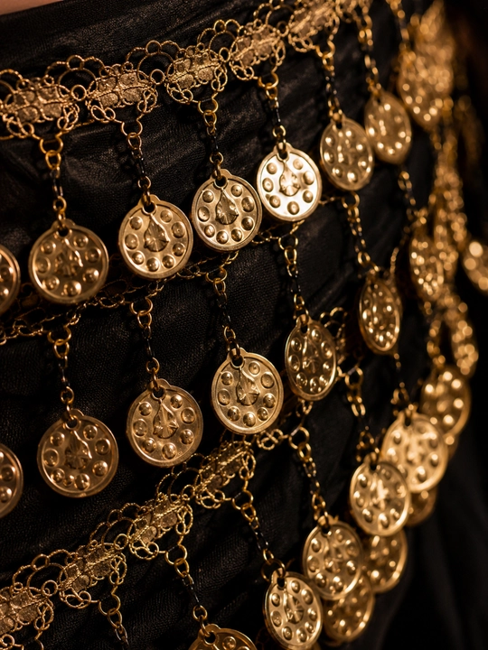 Tangali sharqona raqs belbog‘i Luxury