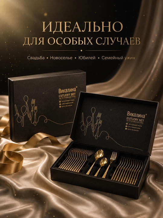 Набор столовых приборов, на 36 предметов, Vicalina