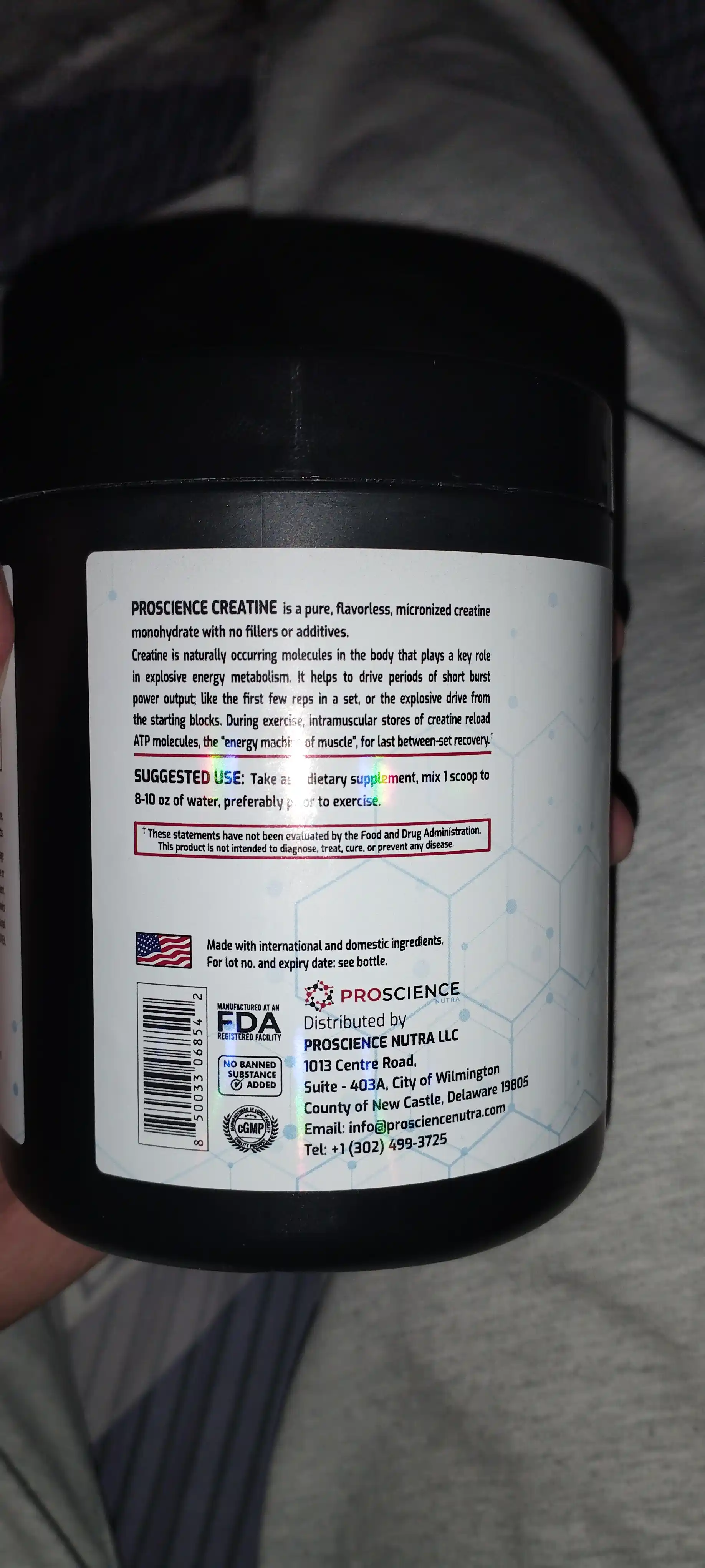 Креатин моногдират Proscience Creatine, 60 порций Creatine monohydrate