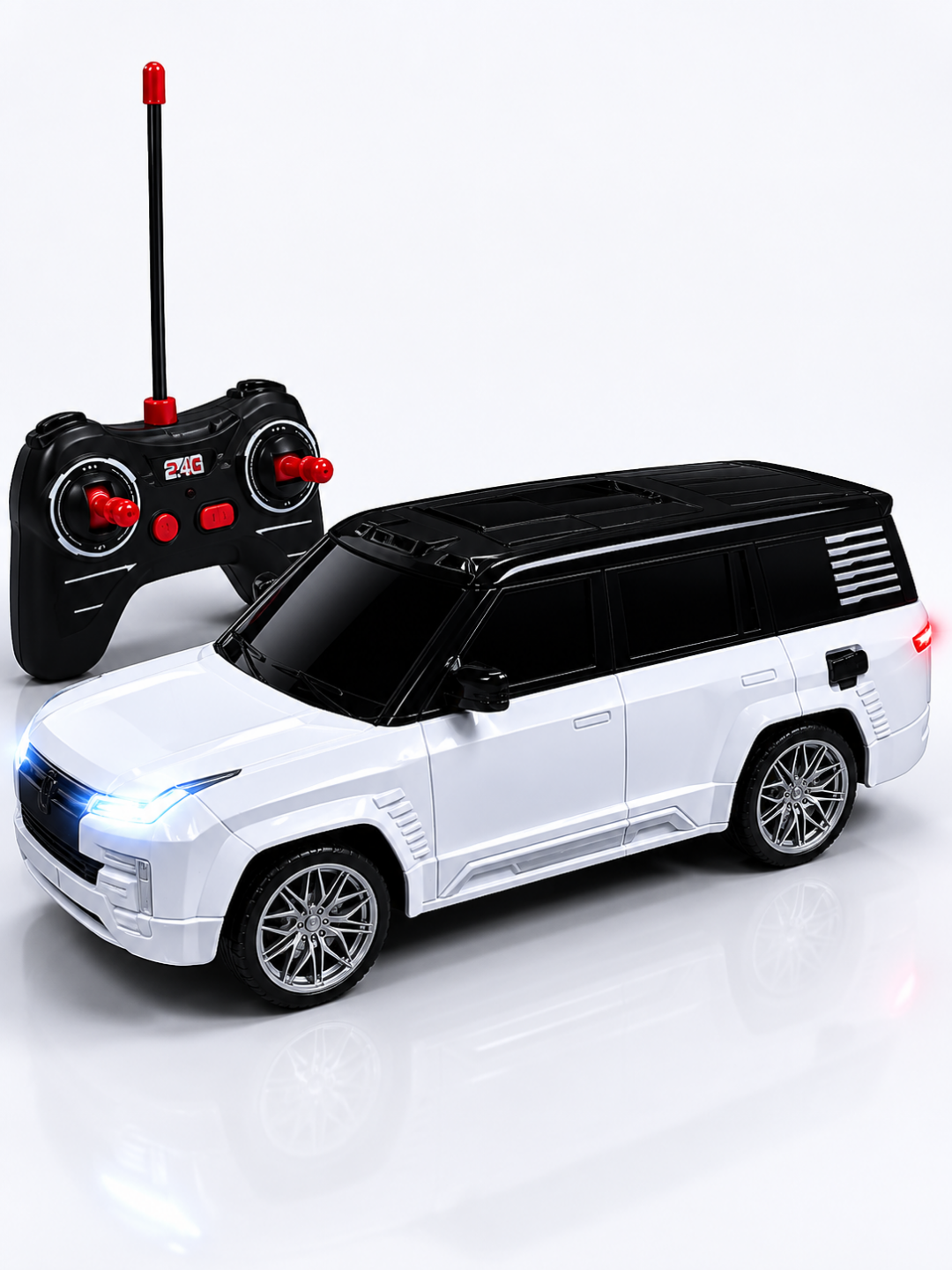 RC SUV 1:16 Masofadan Boshqariladigan LED Chiroqli O‘yinchoq Mashina