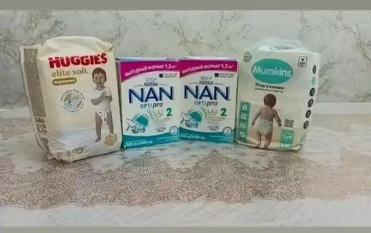 Sutli aralashma "NAN 2 OPTIPRO oligosaxaridlar bilan 2'FL". 6 oylik bolalar uchun, 1.2 kg