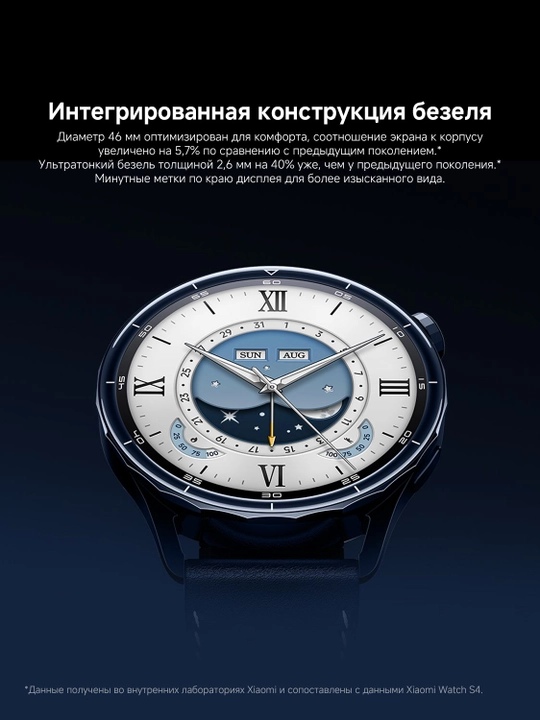 Смарт-часы Xiaomi Watch S5, Рамка из нержавеющей стали; GNSS спутниковый чип