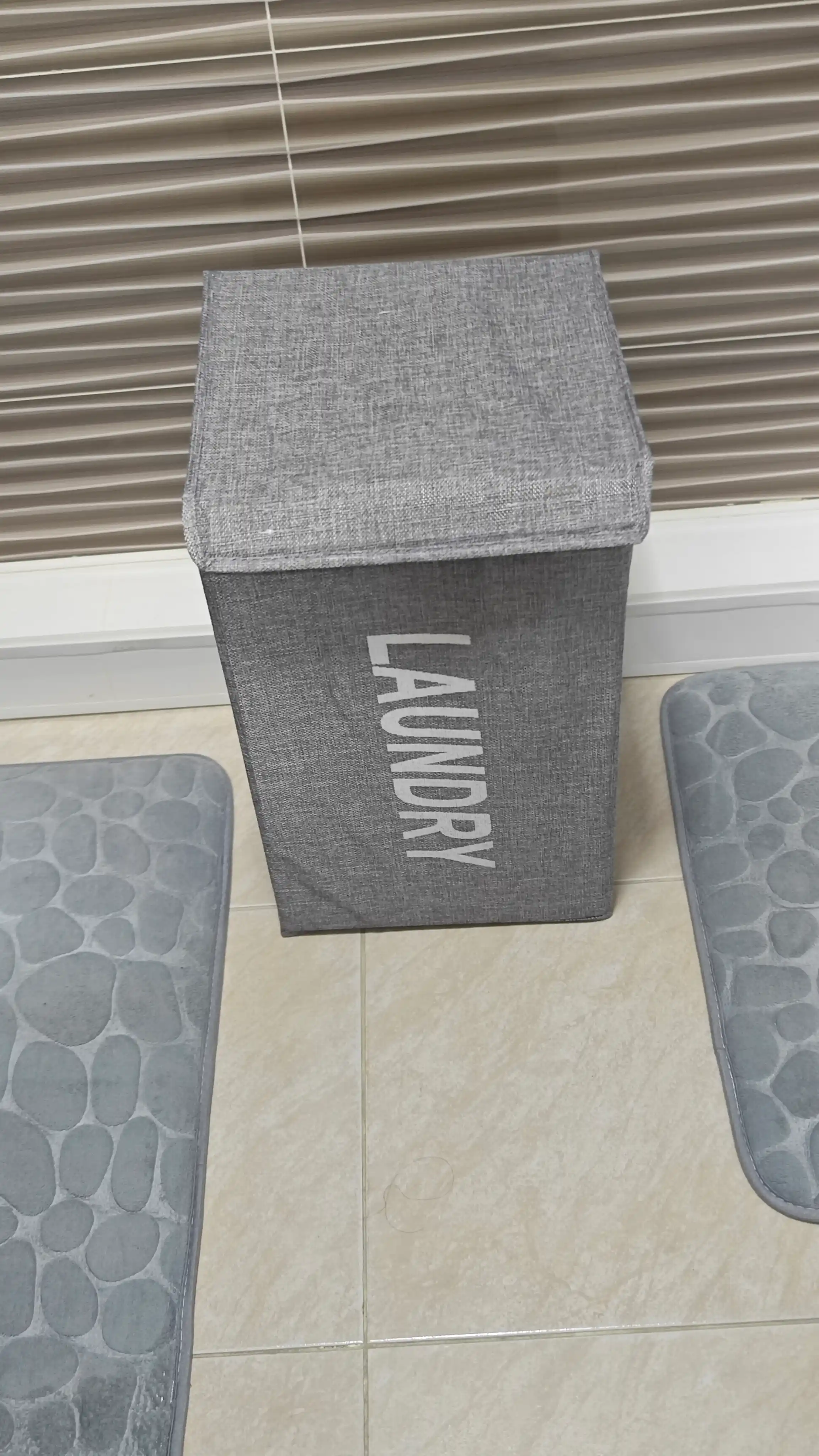 Корзина для белья с крышкой Laundry — органайзер для хранения, складная