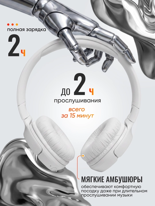 510BT simsiz bluetooth quloqchinlari AUX va mikrofon bilan