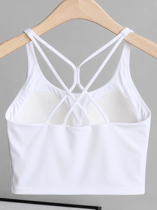 Sport top ayollar uchun ichki chashkali, fitness, yoga, yugurish va trening uchun