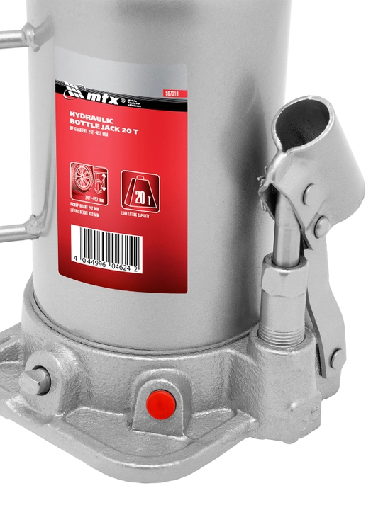 MTX butilkali gidravlik domkrat, 20 tonna, ko‘tarish soati 242-452 mm, 507319
