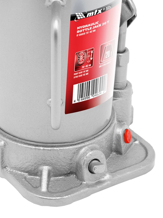 MTX butilkali gidravlik domkrat, 20 tonna, ko‘tarish soati 242-452 mm, 507319