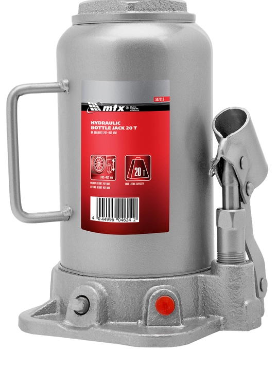 MTX butilkali gidravlik domkrat, 20 tonna, ko‘tarish soati 242-452 mm, 507319