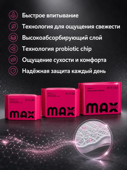 BOTARE Женские гигиенические прокладки - 