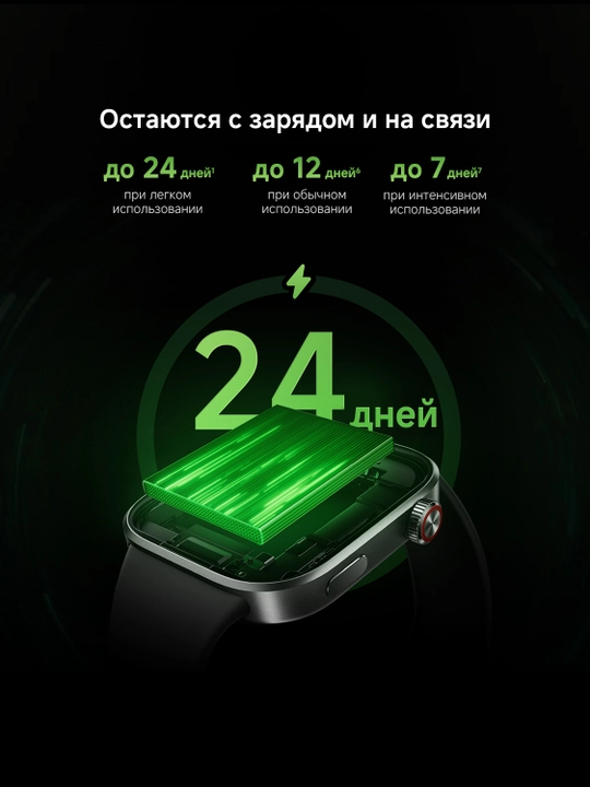 Смарт-часы REDMI Watch 6, 2,07-дюймовый AMOLED дисплей; Корпус толщиной 9,9 мм