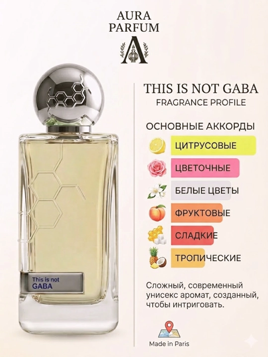 Парфюм для женщин и мужчин на любой сезон Gaba Hormone Paris унисекс духи - 