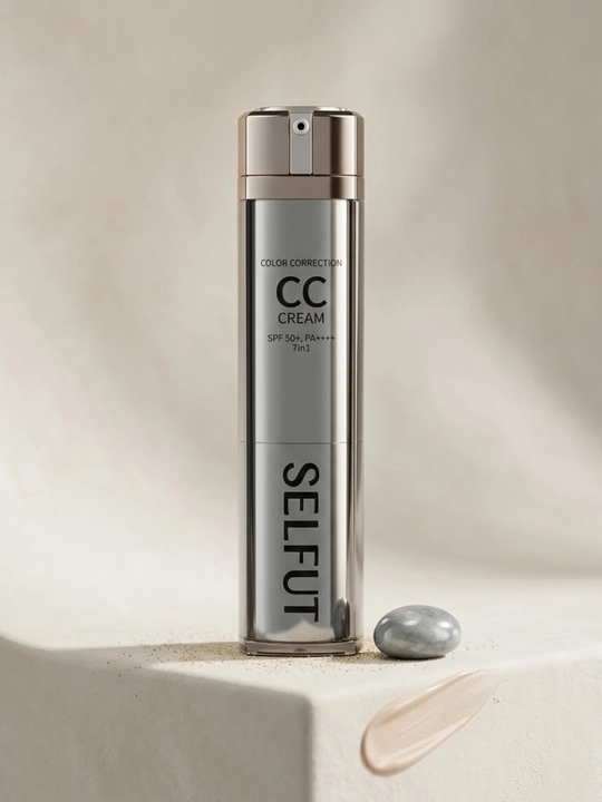 CC крем SELFUT 7в1, тональный крем для лица, солнцезащитный SPF 50+ PA++++, 40 мл  - 