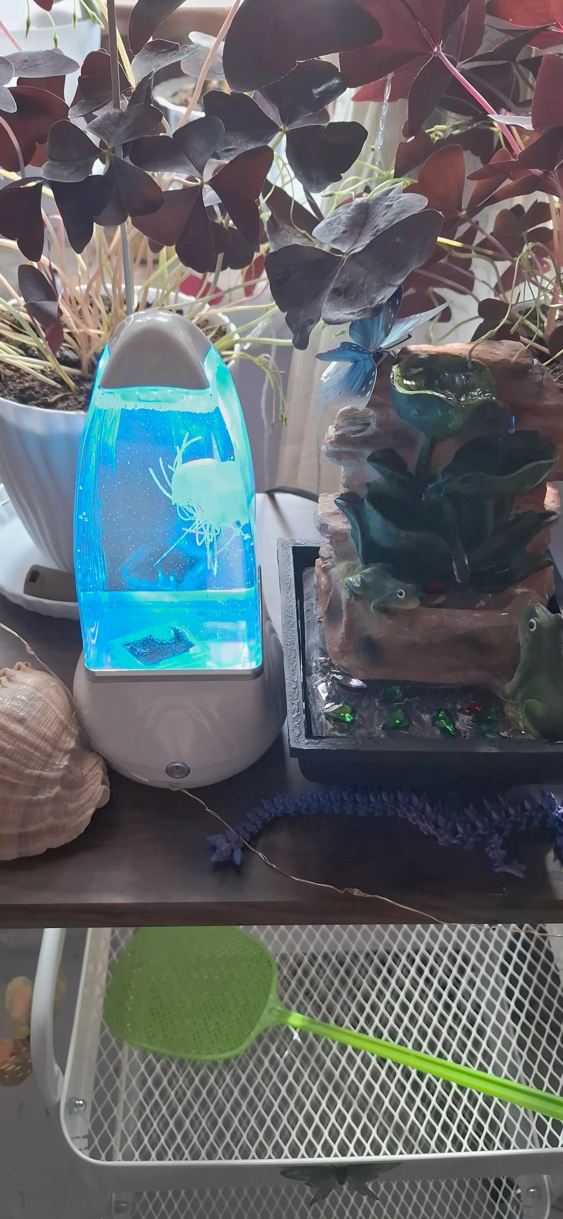 Meduza effektli LED tungi chiroq, dekorativ akvarium lampa, 29 sm