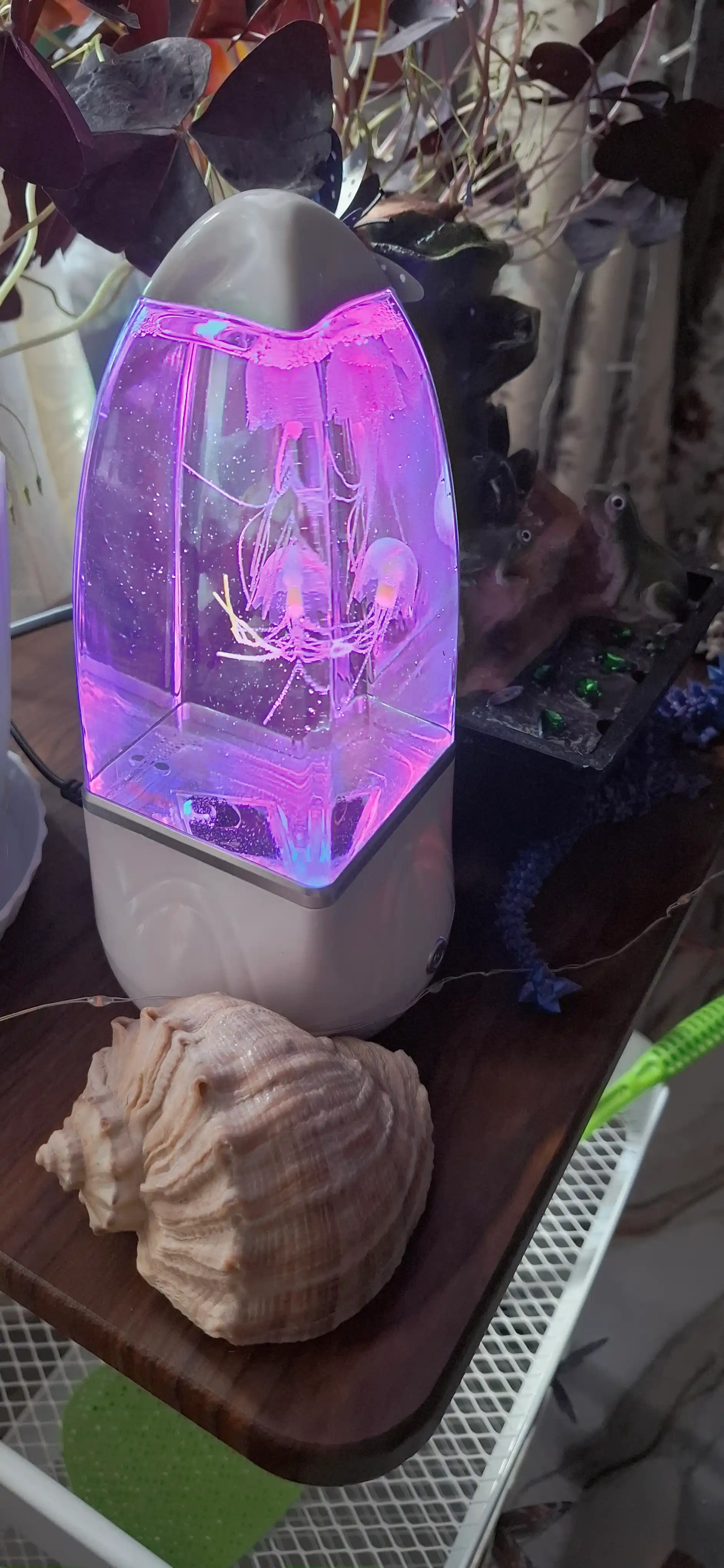 Meduza effektli LED tungi chiroq, dekorativ akvarium lampa, 29 sm