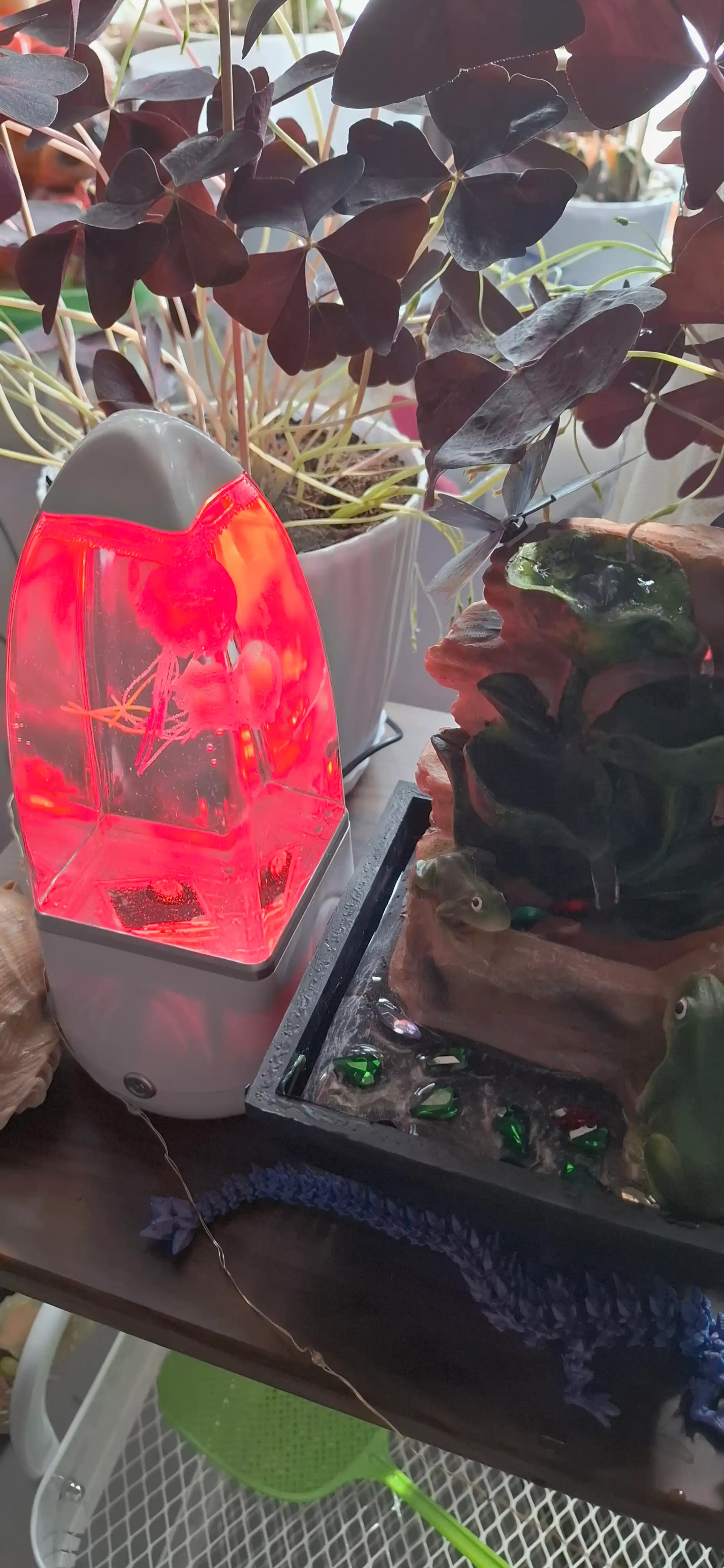Meduza effektli LED tungi chiroq, dekorativ akvarium lampa, 29 sm