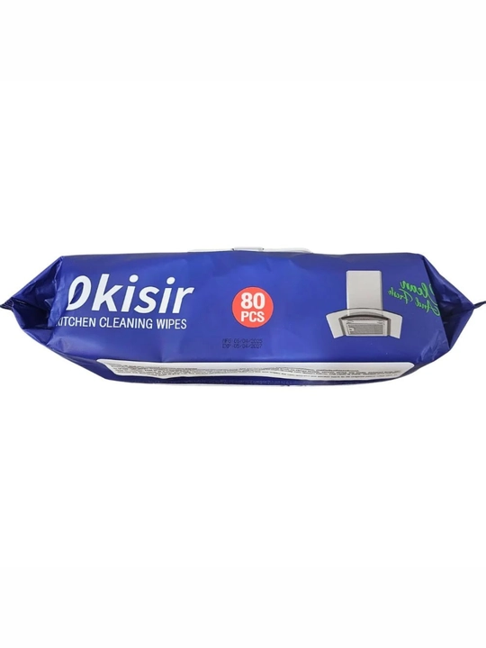 Влажные салфетки для уборки и кухни, 80 шт, XXL, с ароматом лимона