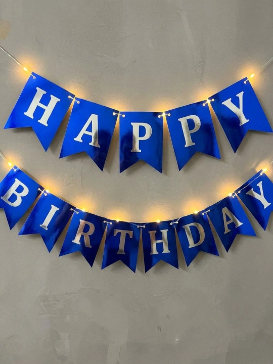 Гирлянда Happy Birthday баннер для украшения дня рождения, декор для праздника