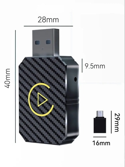CarPlay simsiz adapteri, avtomobil uchun Android Auto simsiz Bluetooth adapteri