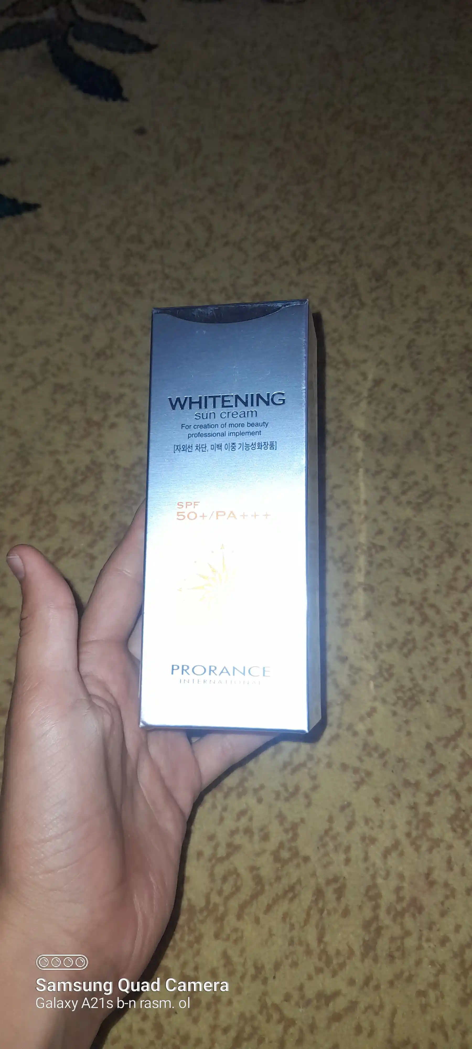 Солнцезащитный крем от пигментации, отбеливающий Prorance Whitening SPF 50+ PA+++, 70 мл