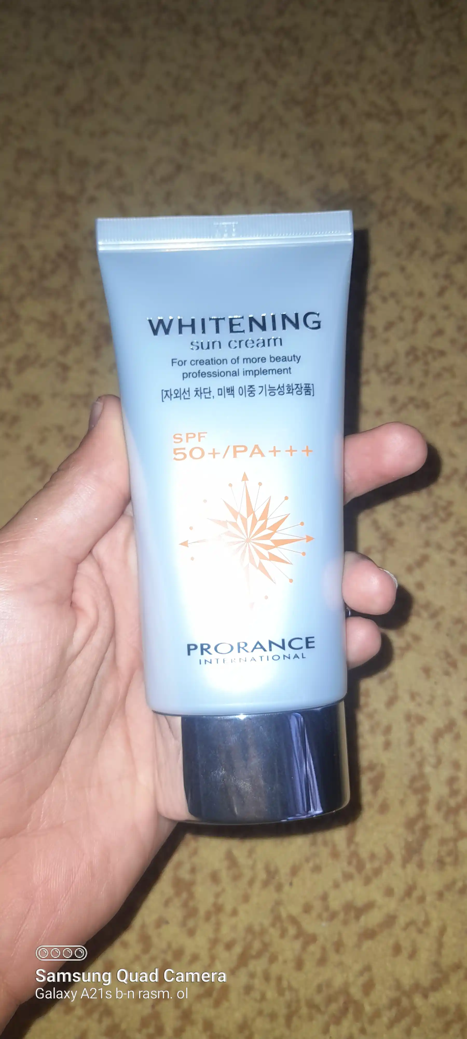 Солнцезащитный крем от пигментации, отбеливающий Prorance Whitening SPF 50+ PA+++, 70 мл
