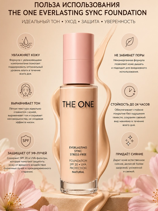 Adaptiv anti-stress tonal krem SPF 20 THE ONE