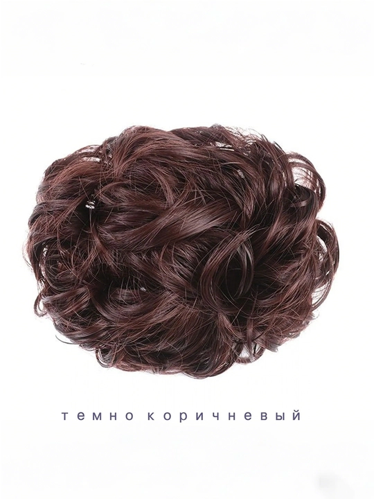 Резинка для волос, с зажимом из искусственных волос