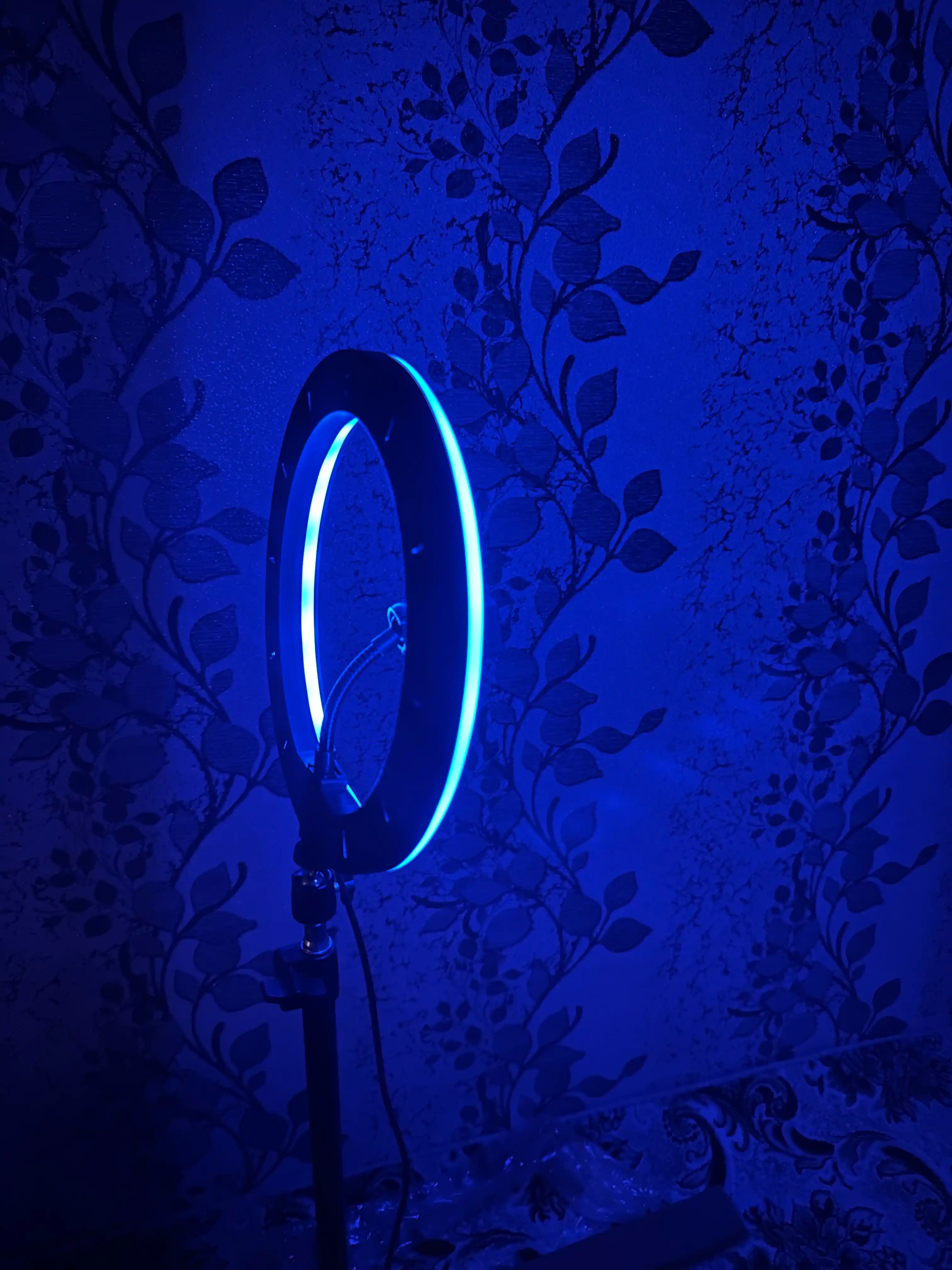Селфи лампа, кольцевая, RGB, LED, с штативом