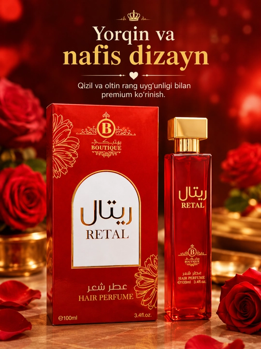 BOUTIQUE Hair Perfume, 100 мл, парфюм для волос и ароматический спрей