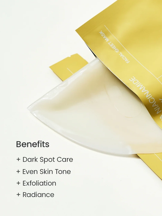 Biodance Radiant Vita Niacinamide Real Deep Mask — гидрогелевая маска для лица, 4 шт