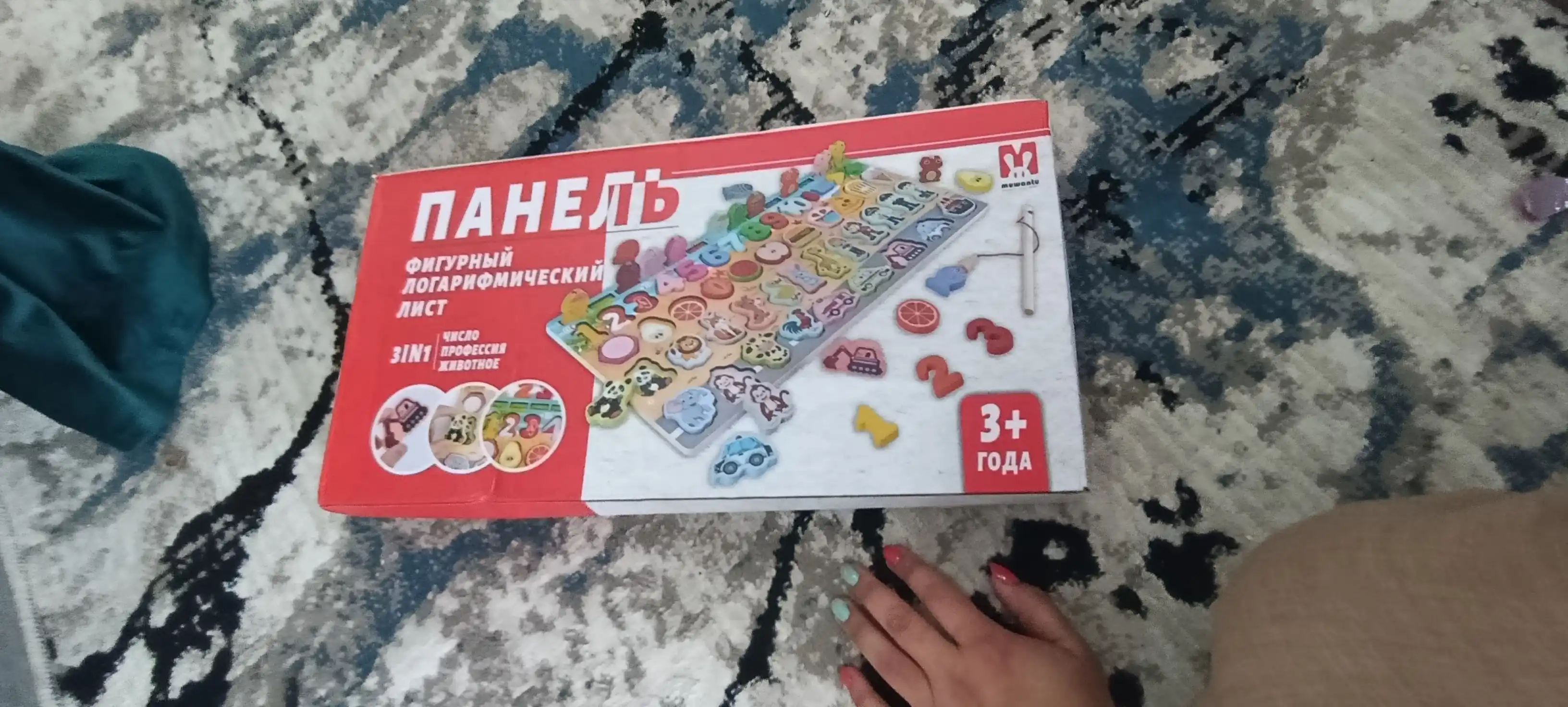 Развивающая детская игрушка системы Монтессори, деревянный сортер, магнитная рыбалка