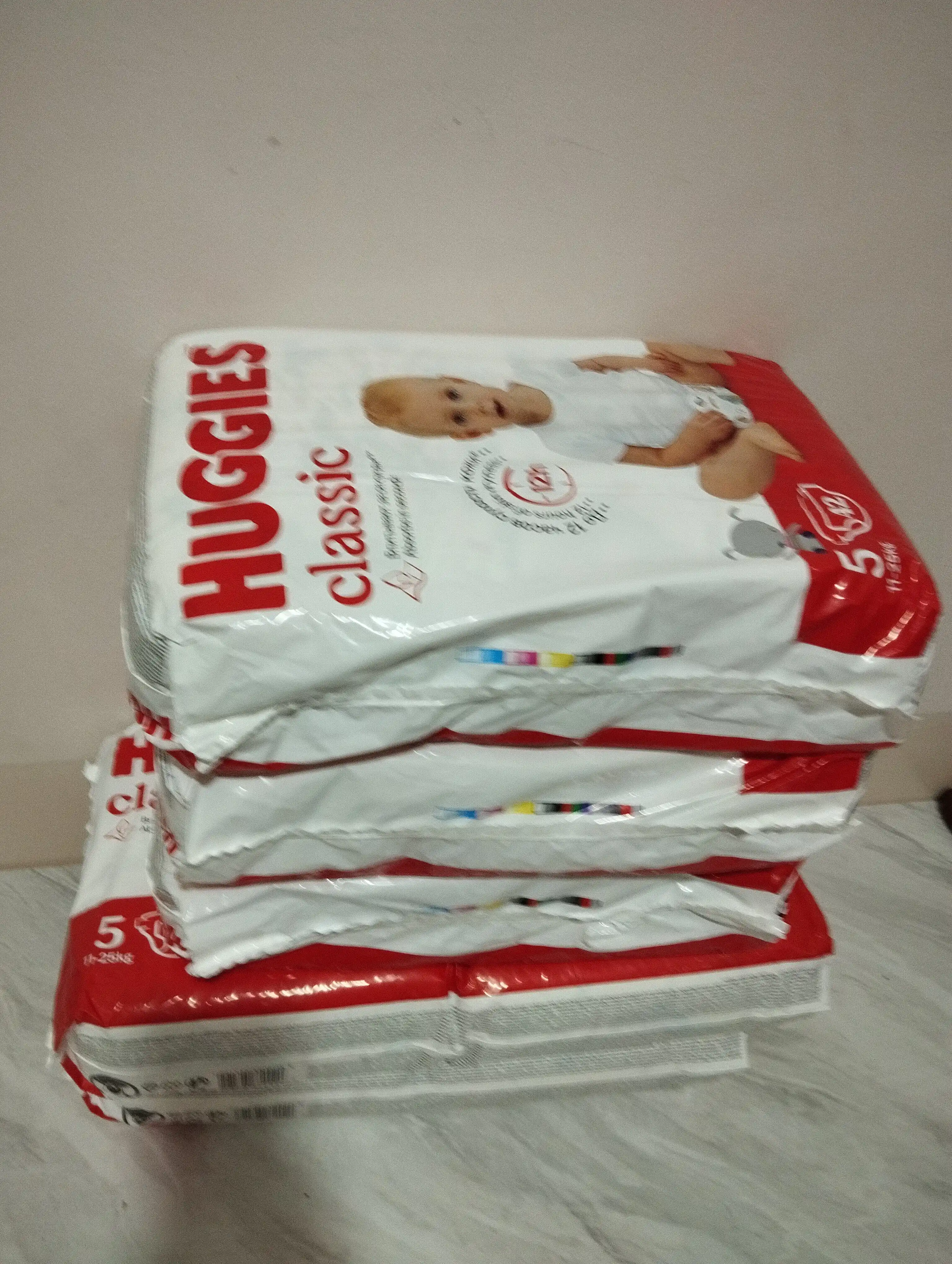 Подгузники Huggies Classic 11-25кг, 5 размер, 58 шт