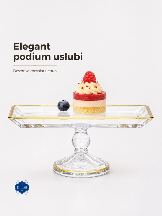 Bogema idish, sovg'a uchun, meva, shirinlik uchun, desert uchun
