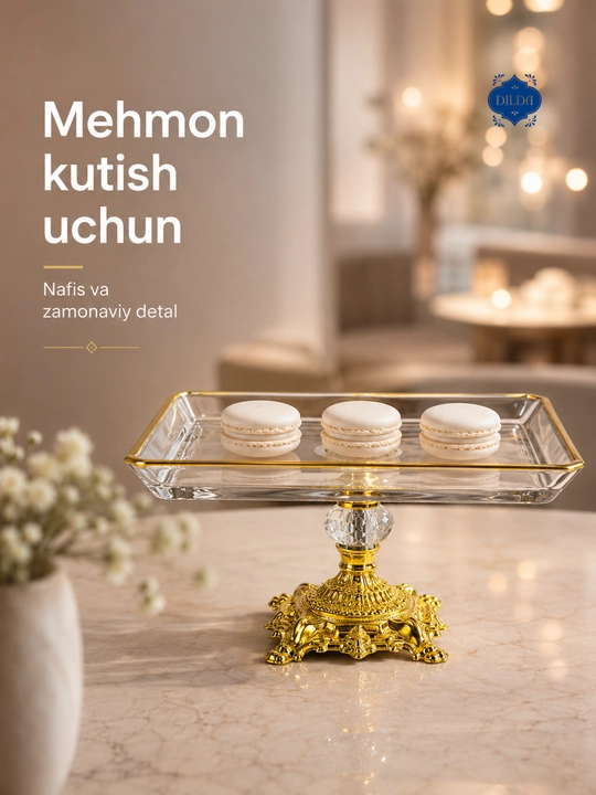 Bogema idish, sovg'a uchun, meva, shirinlik uchun, desert uchun