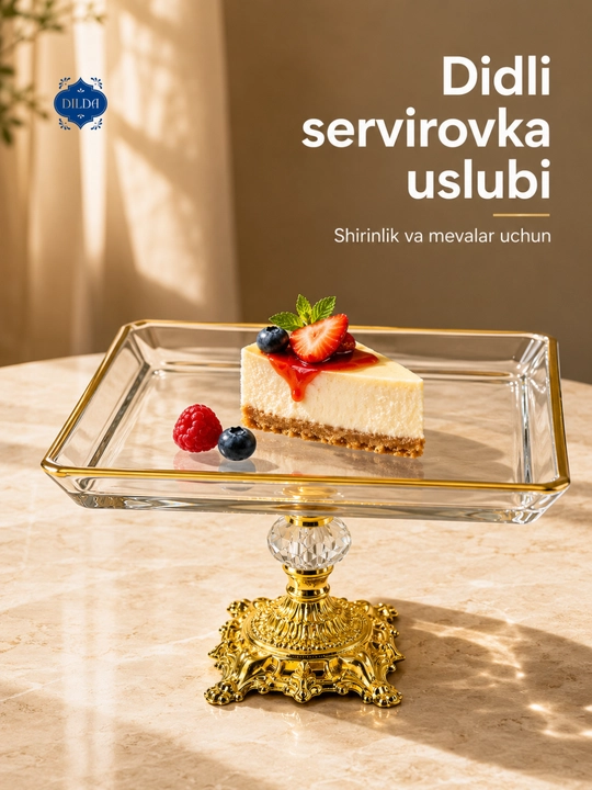 Bogema idish, sovg'a uchun, meva, shirinlik uchun, desert uchun