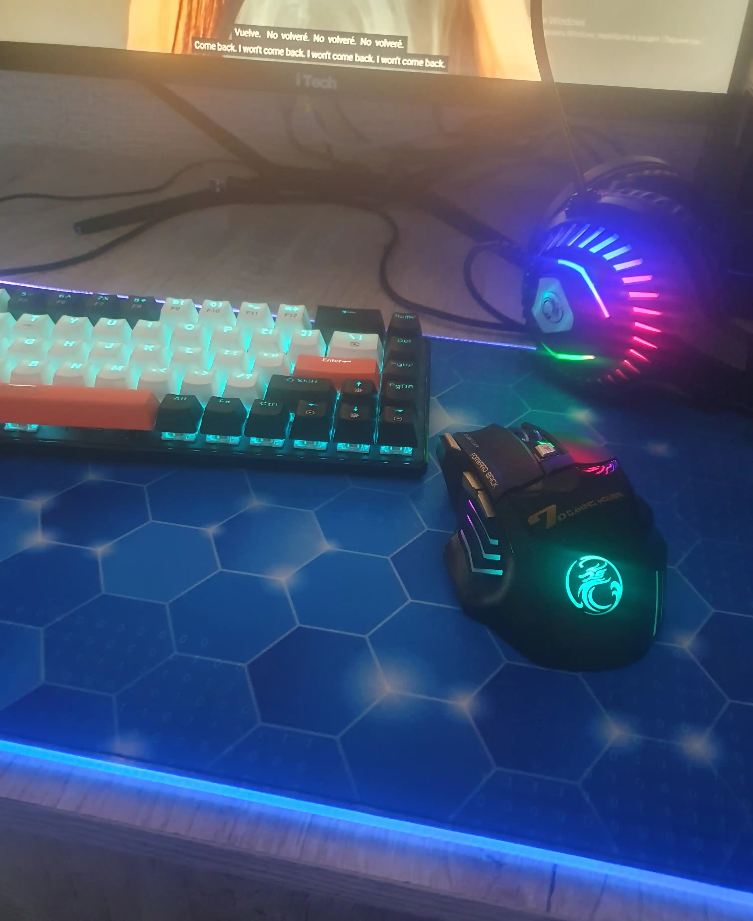 Simsiz shovqinsiz o‘yin sichqonchasi, 5 xil iMICE modeli, DPI 12800, RGB