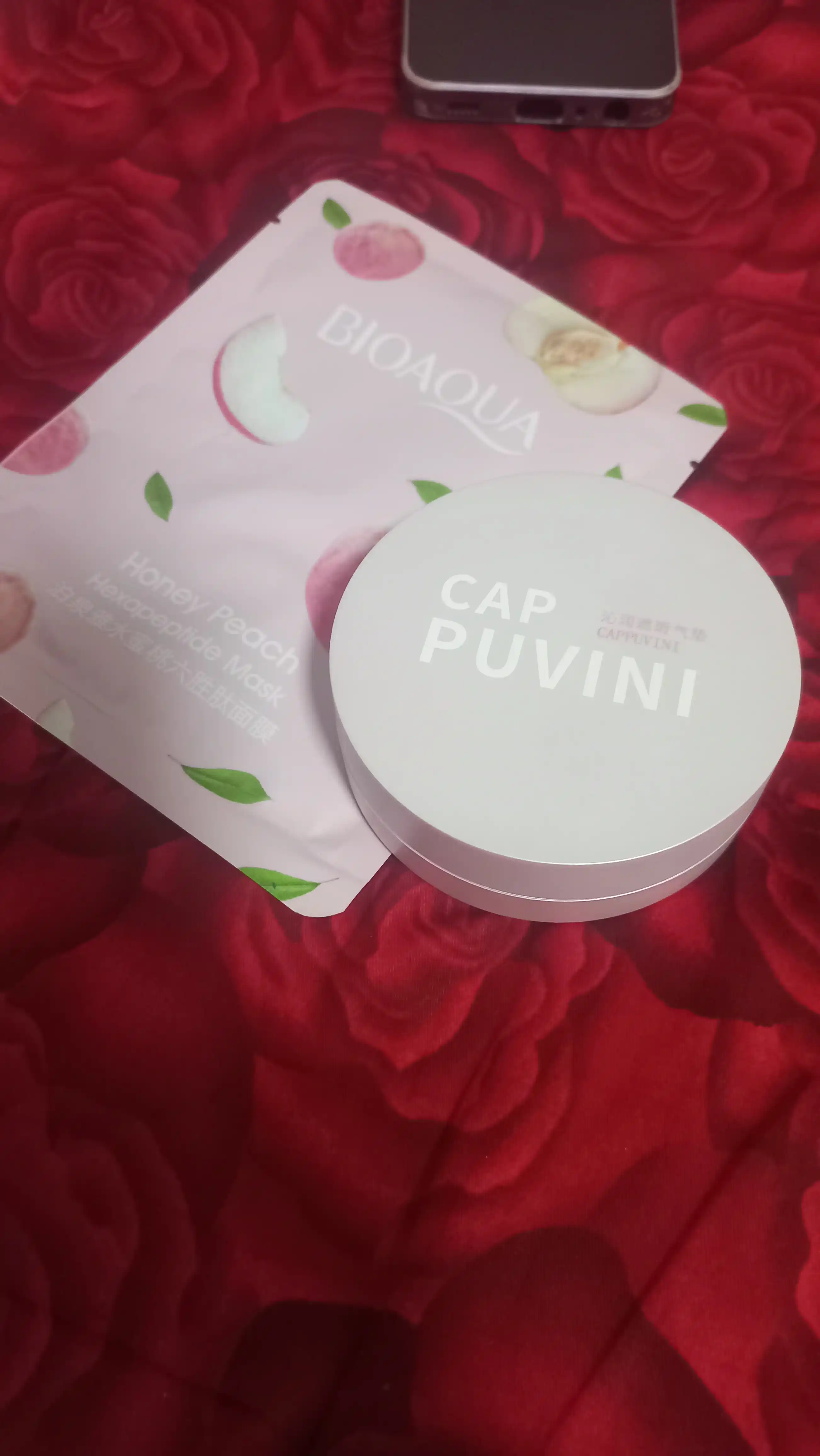 Кушон CC-крем CAPPUVINI, 3 тона, матовый эффект, маскирующий, гигиеничный