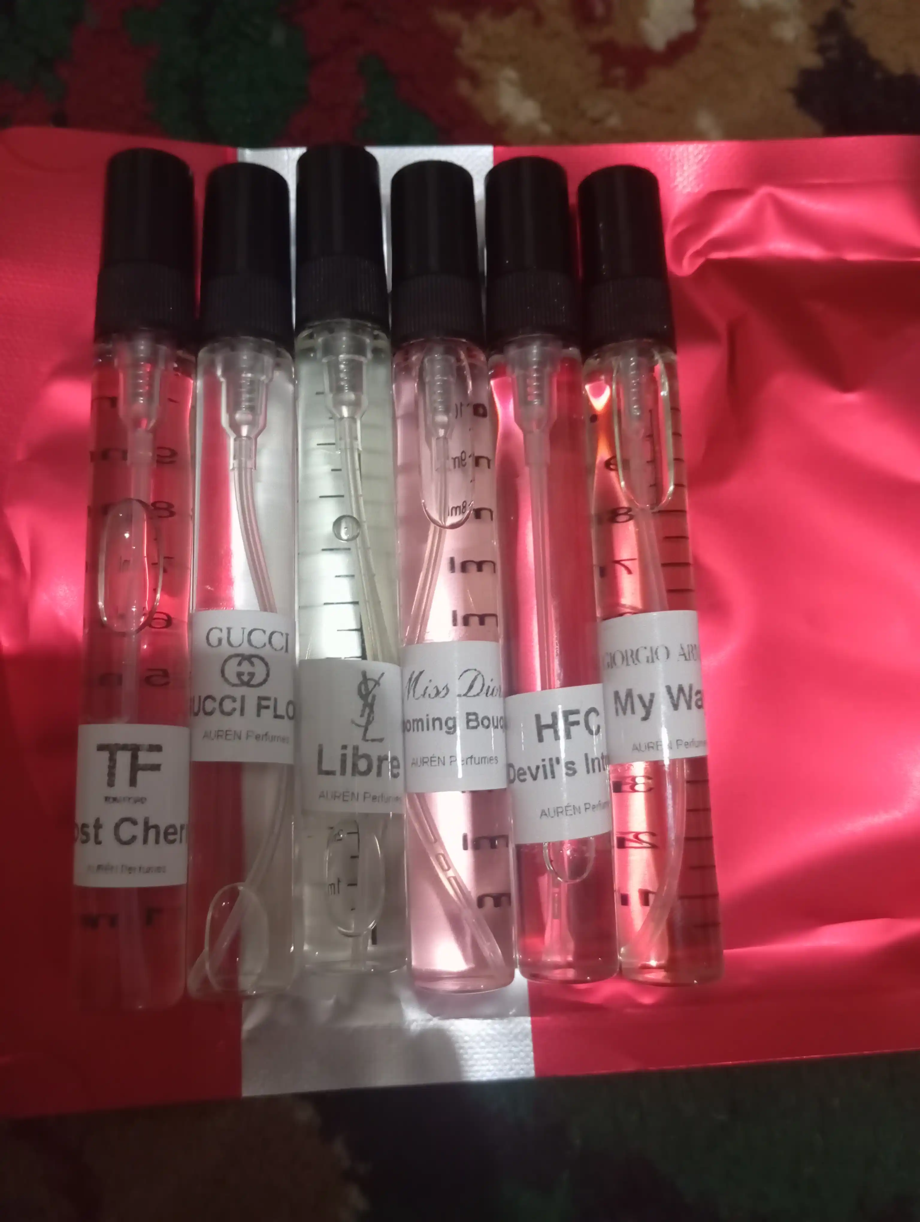 Ayollar uchun atirlar to'plami, Gucci Flora Miss Dior My Way Libre Lost Cherry 6 tasi 1 da