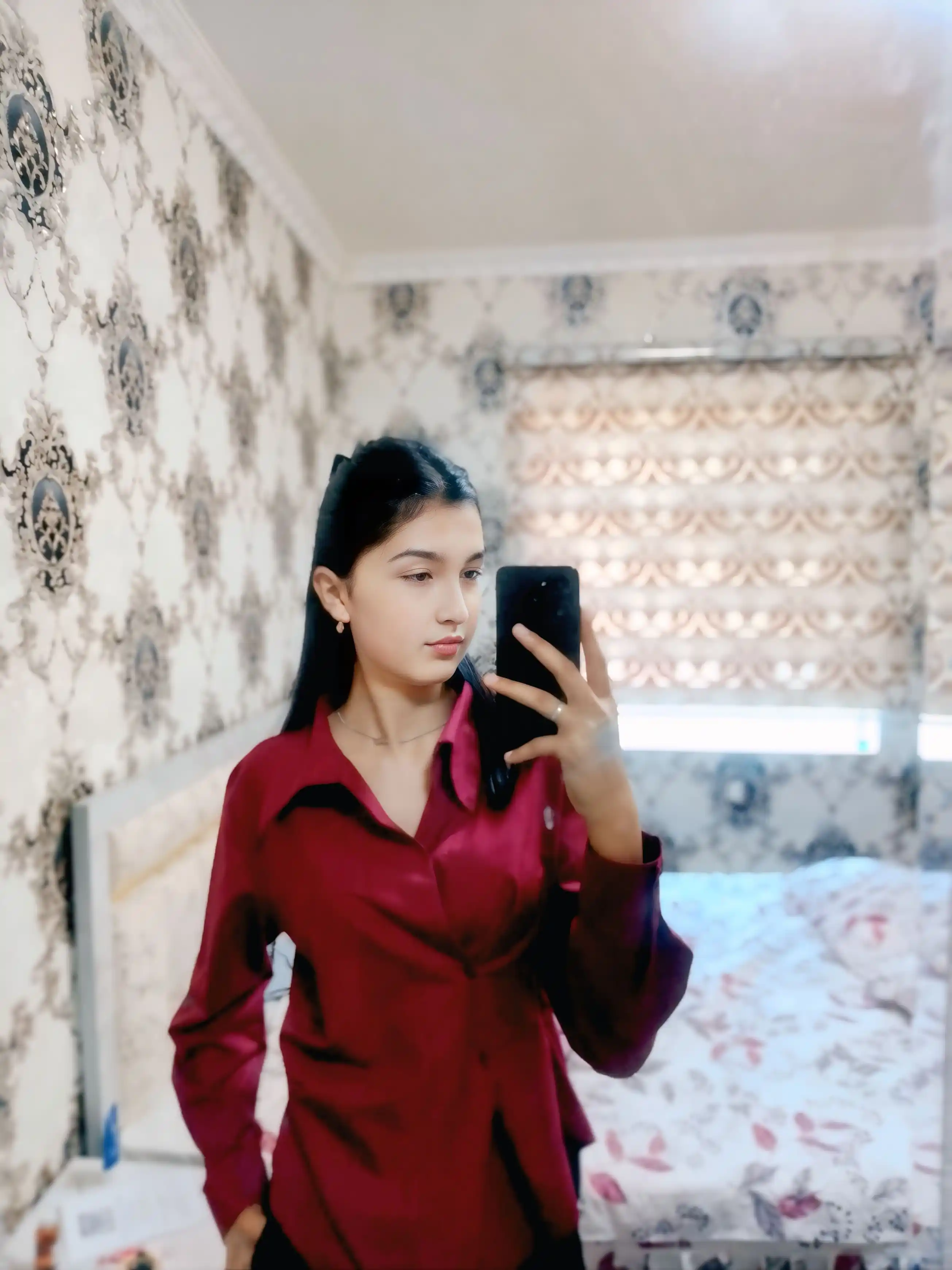 Ayollar ko‘ylagi, klassik, uzun yengli, paxtali, asosiy model