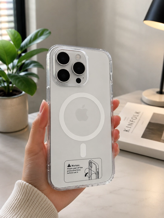 Магнитный силиконовый чехол с MagSafe