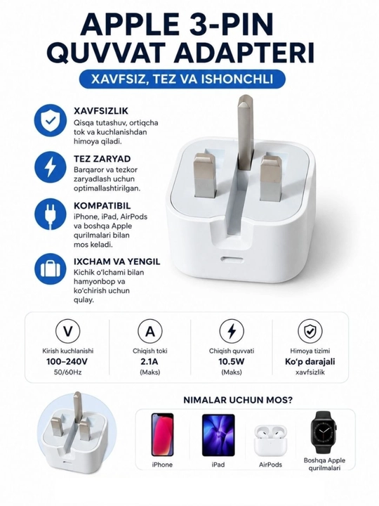 Адаптер быстрой зарядки для IPhone 20W USB-C , зарядное устройство для смартфонов (NFC)