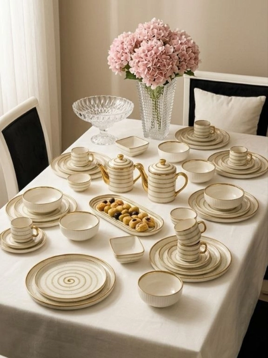 Oshxona idishlari to'plami Ella (Dinner set), 46 qismdan iborat - 