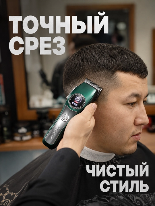 Триммер машинка для стрижки волос и бороды HT-6182
