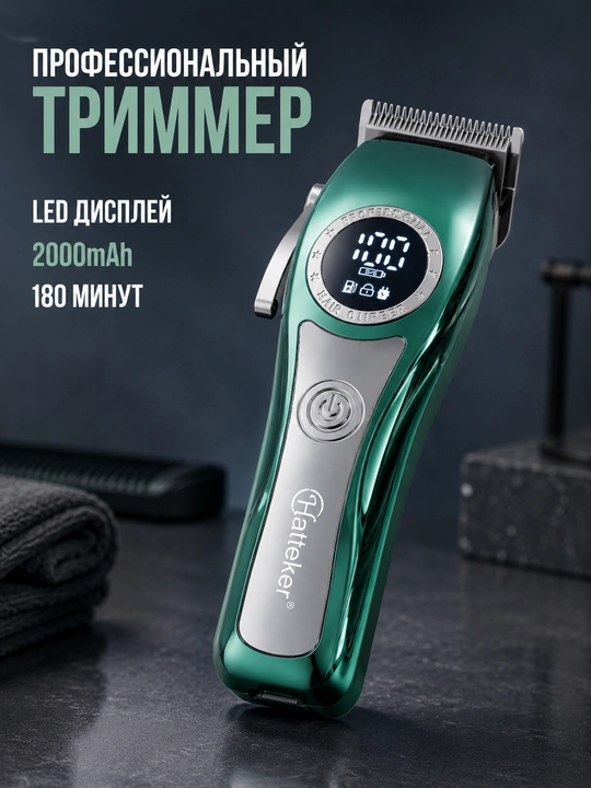 Триммер машинка для стрижки волос и бороды HT-6182