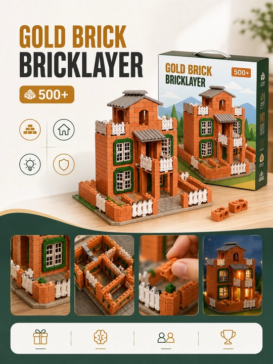 Gold Brick, Bricklayer g‘ishtli konstruktor — 500+ detal