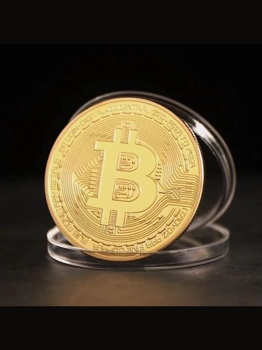 Монета биткоина, Металлическая монета для коллекции - 
