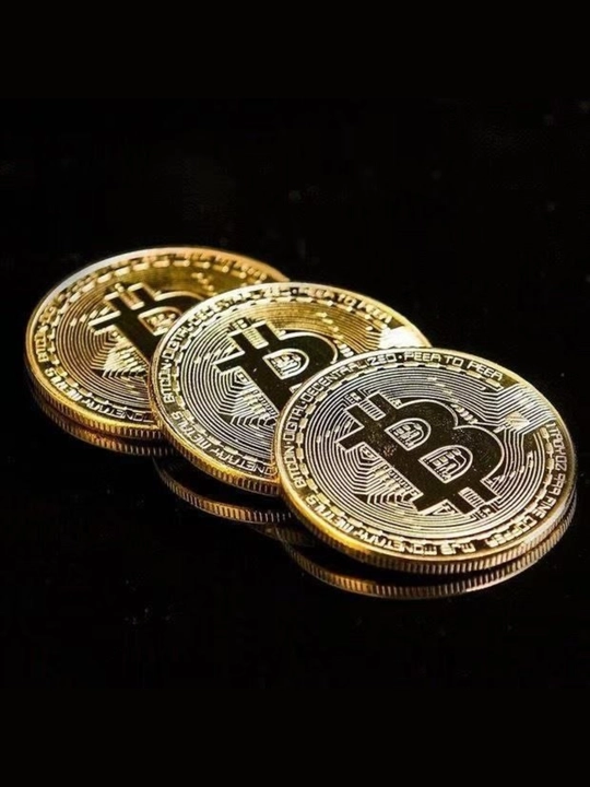 Монета биткоина, Металлическая монета для коллекции