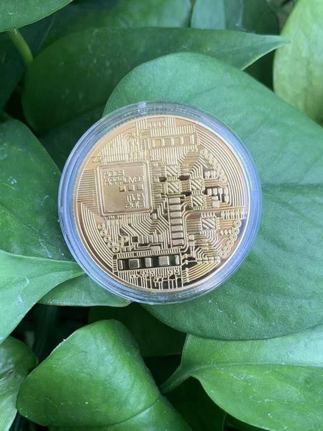 Монета биткоина, Металлическая монета для коллекции